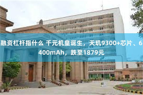 融资杠杆指什么 千元机皇诞生，天玑9300+芯片、6400mAh，跌至1879元