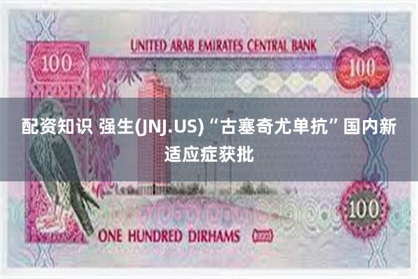 配资知识 强生(JNJ.US)“古塞奇尤单抗”国内新适应症获批